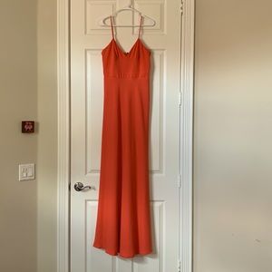 J Crew coral formal gown. Size 8